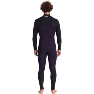 2022 Billabong Mens Furnace Natural 4/3mm Zipperless Wetsuit ABYW100119 - Antique Black